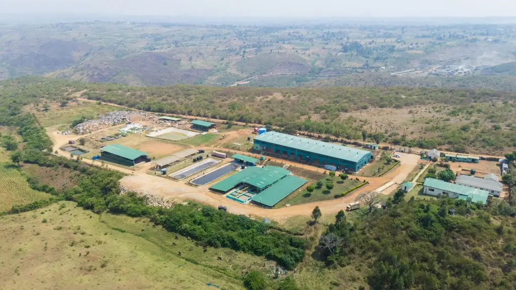 Simba Group's oil and gas waste treatment facility in Kikuube District