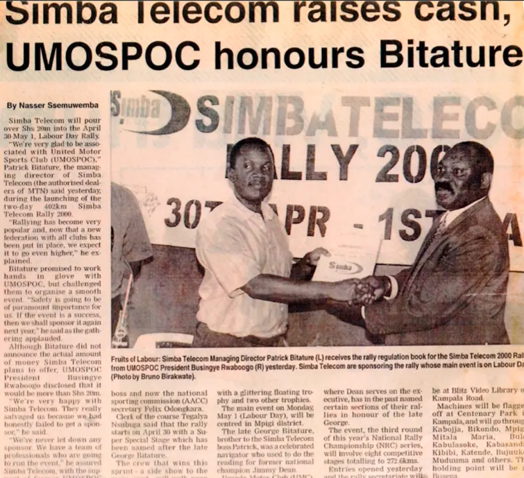 Patrick Bitature - simba group - a leading diversified company in telecommunications, energy, real estate, and hospitality across Africa.